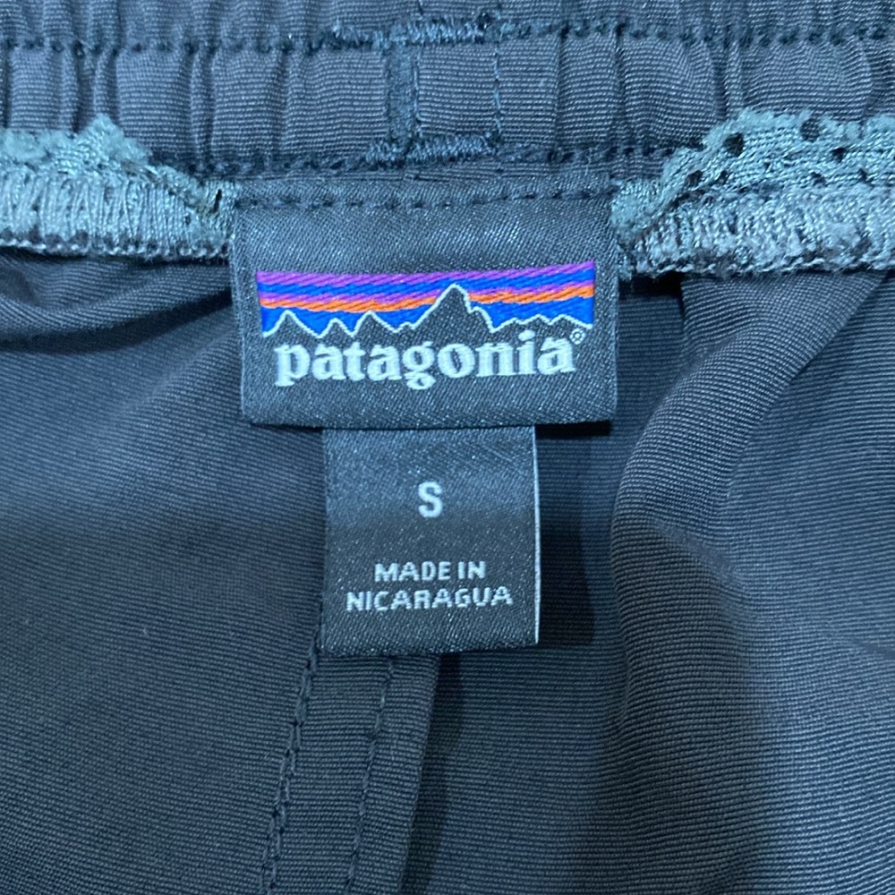 Patagonia Men's Baggies Black Slim Fit Activewear Lounge Outdoor Shorts Sz S - Picture 6 of 6